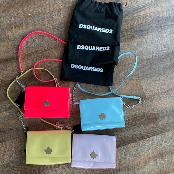 Dsquared: Disco Patent Cross Body Bag 4 Colors - Picture 1 of 16